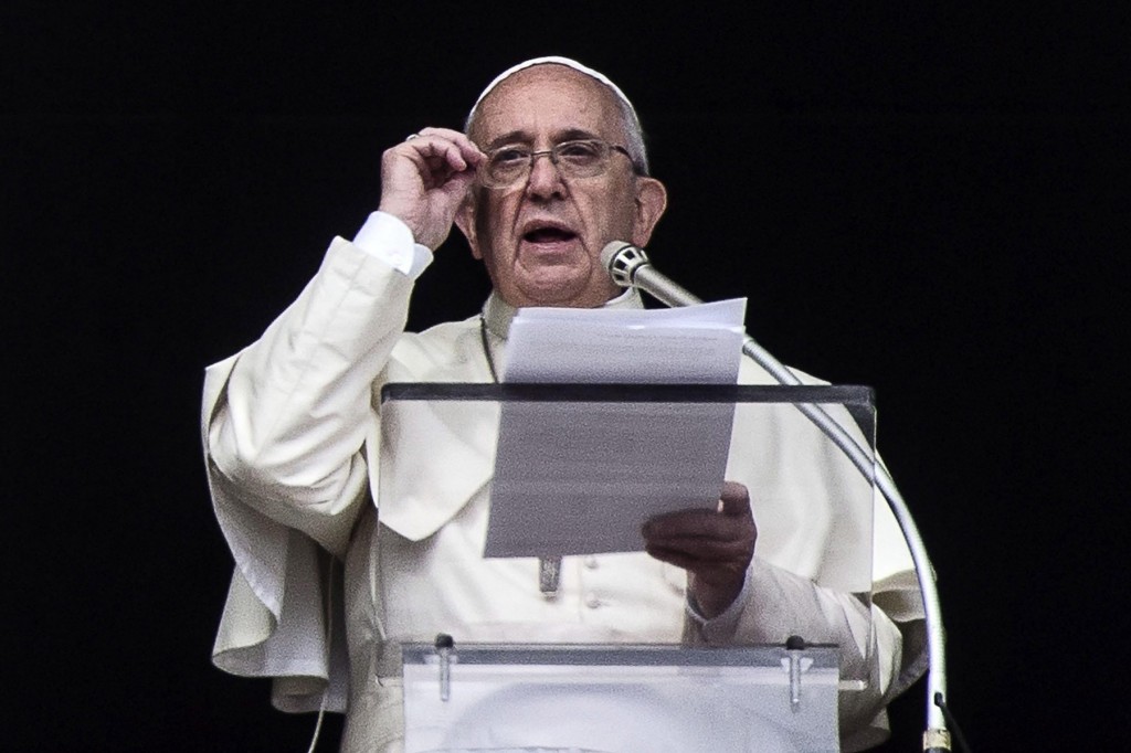 Pope Francis at Angelus' prayer