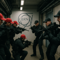 Equipe de ataque dos Bonés Vermelhos desaparece durante tentativa frustrada de destruir o CERN ChatGPT Image 27 de jun. de 2025, 10_02_15