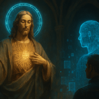 A Nova Religião da Tecnologia e a Promessa da Imortalidade Digital ChatGPT Image 1 de jul. de 2025, 21_45_17