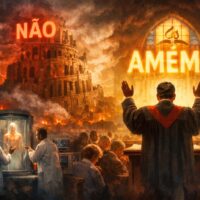 O Dia em que Babilônia Disse “Não” e Nós Dissemos “Amém” à Biotecnologia Satânica: a Falência Profética do Adventismo Institucional ChatGPT Image 16 de fev. de 2026, 13_49_04