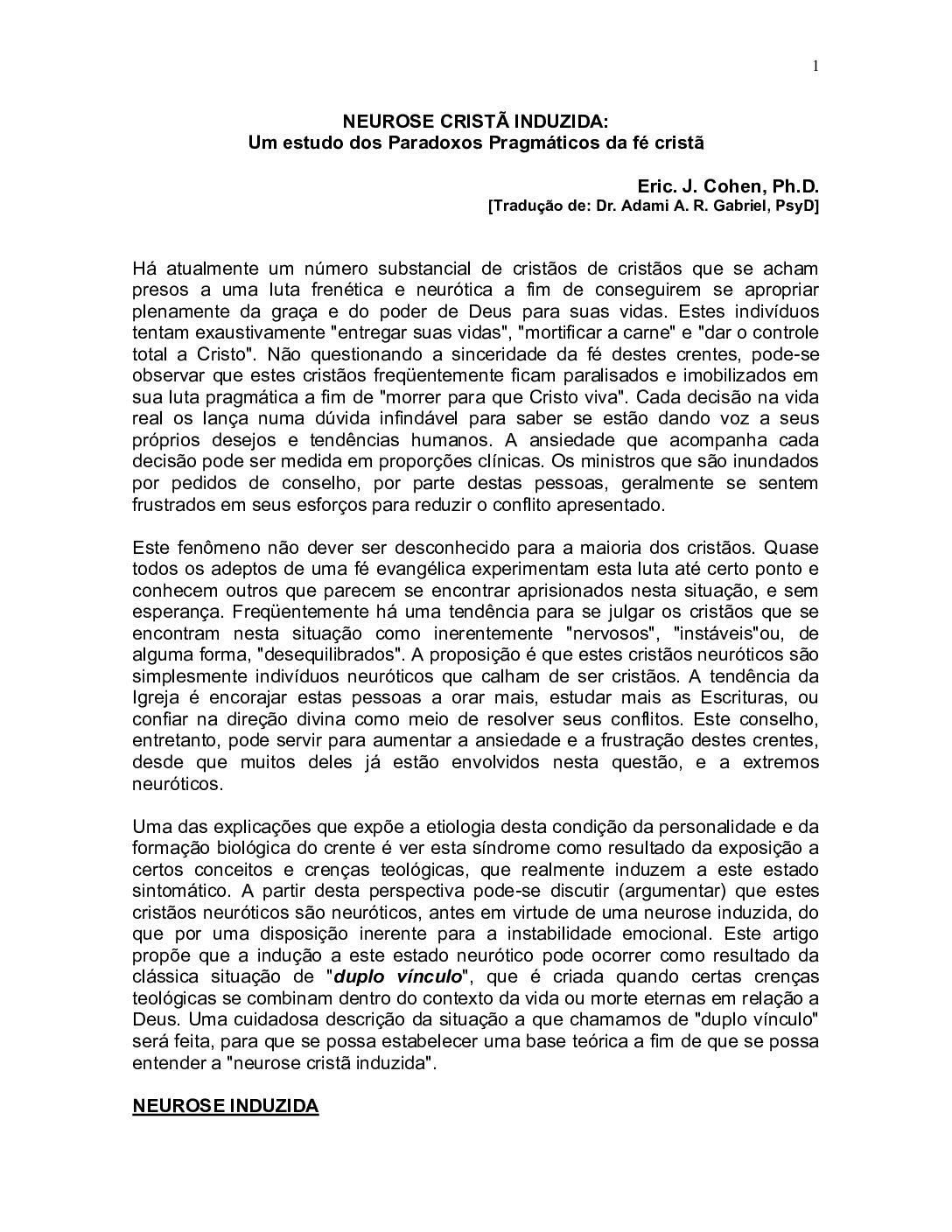 NEUROSE CRISTÃ INDUZIDA (1)
