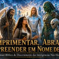 CUMPRIMENTAR, ABRAÇAR OU REPREENDER? Manual Bíblico de Discernimento das Inteligências Não Humanas (Parte 1) ChatGPT Image 26 de jul. de 2026, 20_18_04
