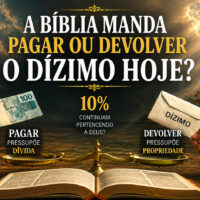 A Bíblia manda pagar ou devolver o Dízimo hoje? ChatGPT Image 24 de ago. de 2026, 13_08_26