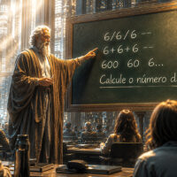 6/6/6 -- 6+6+6 -- 600 60 6... Calcule o número da besta! ChatGPT Image 6 de ago. de 2026, 03_25_12