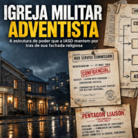 Igreja de pedra sob chuva noturna