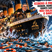 NOVO TITANIC: Liderança se desespera e pede que administradores e teólogos parem de balançar o navio a vapor e começar a remar! Naufrágio Cômico Rumo ao Iceberg (2)