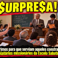 $URPRE$A! Descobrimos para que serviam aqueles constrangedores relatórios missionários da Escola Sabatina Surpresa na Escola Sabatina (1)